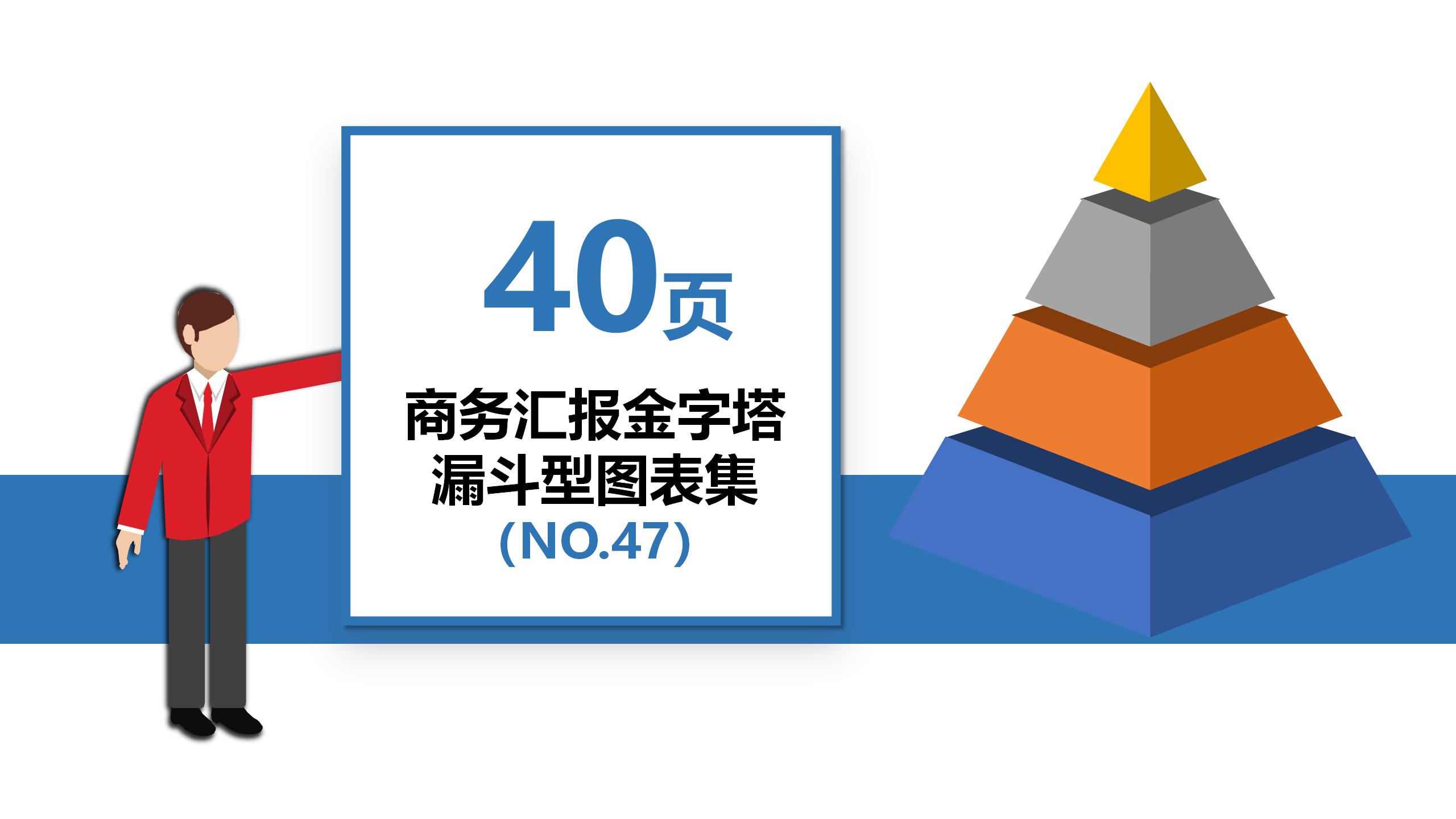 商务汇报金字塔漏斗型PPT图表集模板_01.jpg