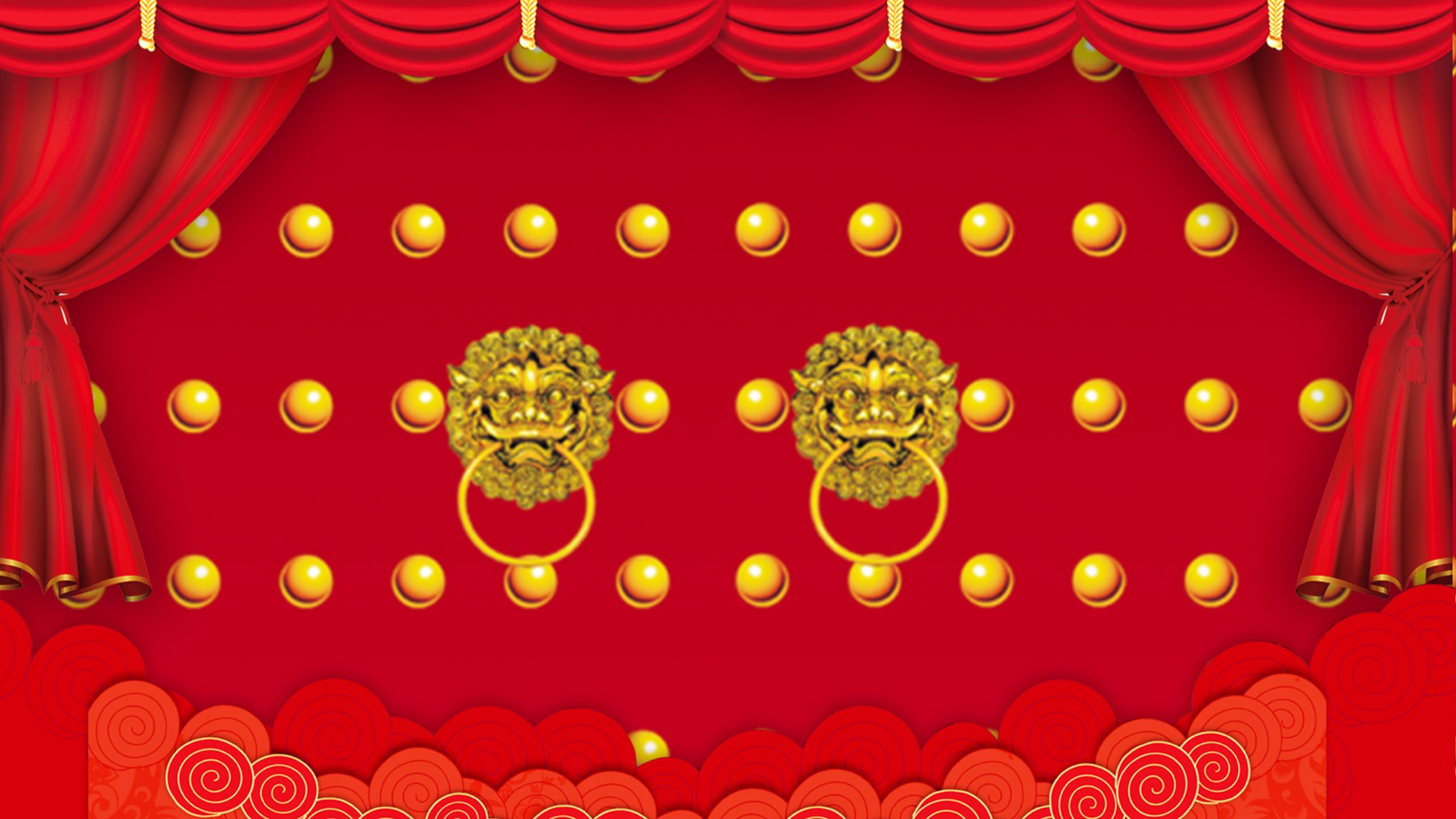 红色喜庆中国风大气新春开门红企业年终总结誓师大会PPT模板_02.jpg